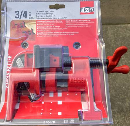Bessey pipe clamp 3/4"