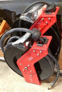 Arlube air hose reel, 15m x 1/2" , open steel frame